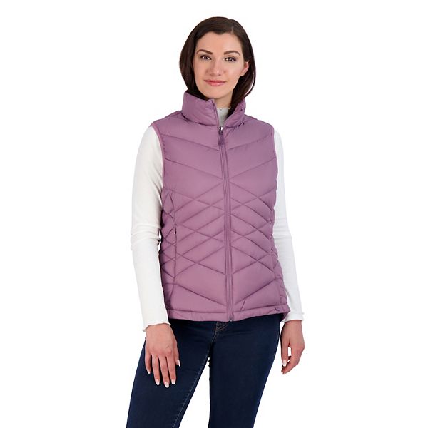 Women's ZeroXposur Avery Packable Puffer Vest Faded Plum (LARGE