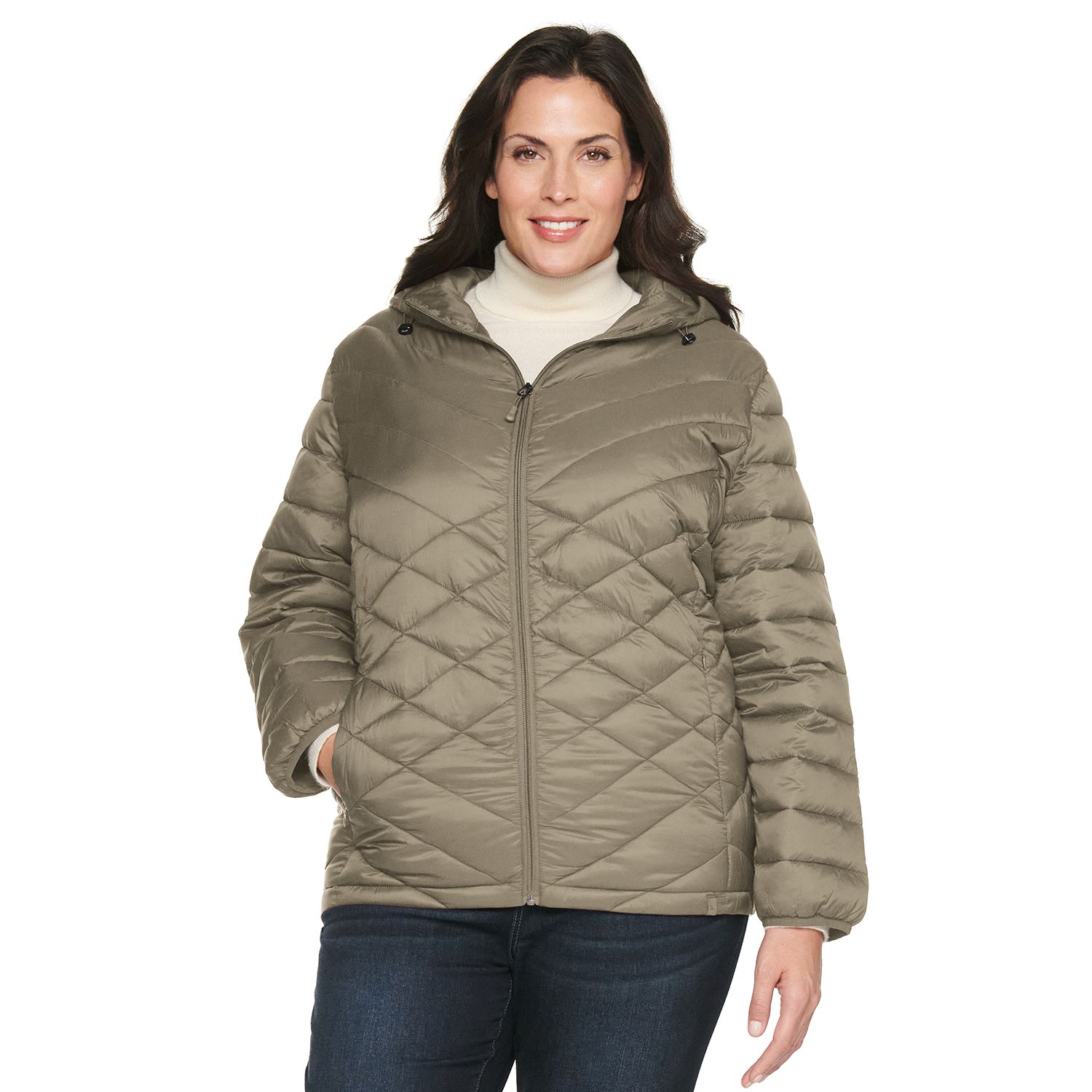 kohls womens packable down jacket