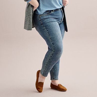 Plus Size Sonoma Goods For Life® Premium Mid-Rise Skinny Jeans