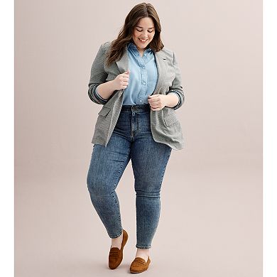 Plus Size Sonoma Goods For Life® Premium Mid-Rise Skinny Jeans