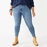 Plus Size Sonoma Goods For Life® Premium Mid-Rise Skinny Jeans