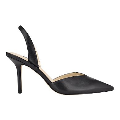Nine West Hello Women's Leather Pointed Toe Slingback Pumps