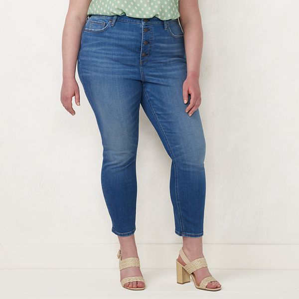 Plus Size LC Lauren Conrad Stretchy HighRise Skinny Jeans