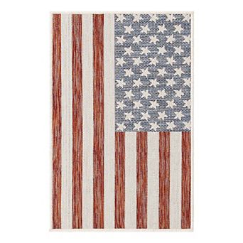 Jill Zarin Old Glory Indoor Outdoor Rug