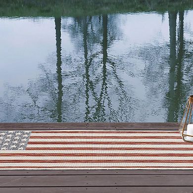 Jill Zarin Old Glory Indoor Outdoor Rug