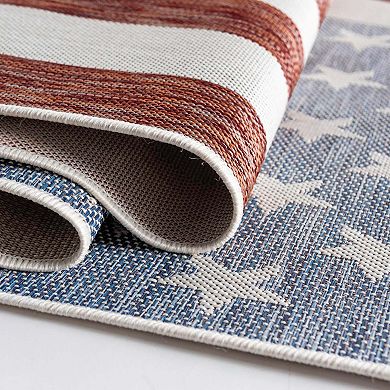 Jill Zarin Old Glory Indoor Outdoor Rug