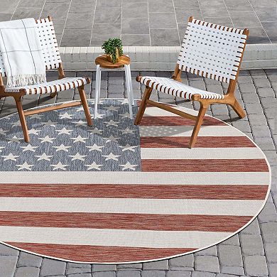 Jill Zarin Old Glory Indoor Outdoor Rug