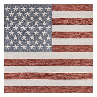 Jill Zarin Old Glory Indoor Outdoor Rug