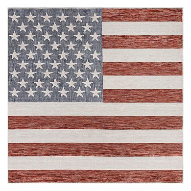 Jill Zarin Old Glory Indoor Outdoor Rug