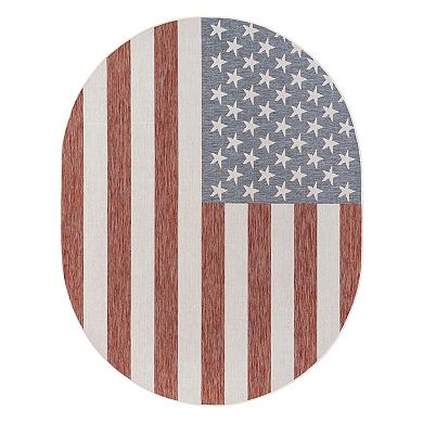 Jill Zarin Old Glory Indoor Outdoor Rug