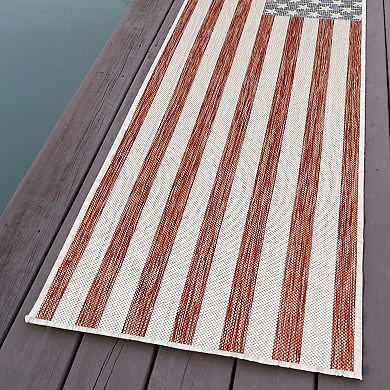 Jill Zarin Old Glory Indoor Outdoor Rug