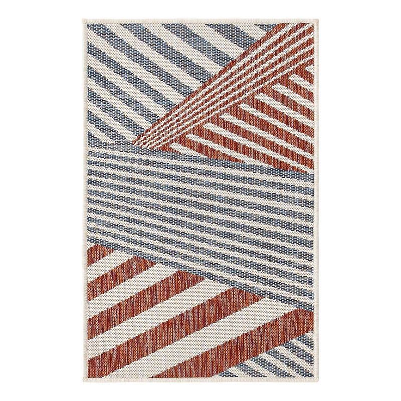 Jill Zarin Americana Indoor Outdoor Rug, Blue, 6.5Ft Rnd