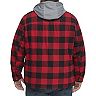 Big & Tall Levi's® Plaid Sherpa-Lined Hooded Shirt Jacket
