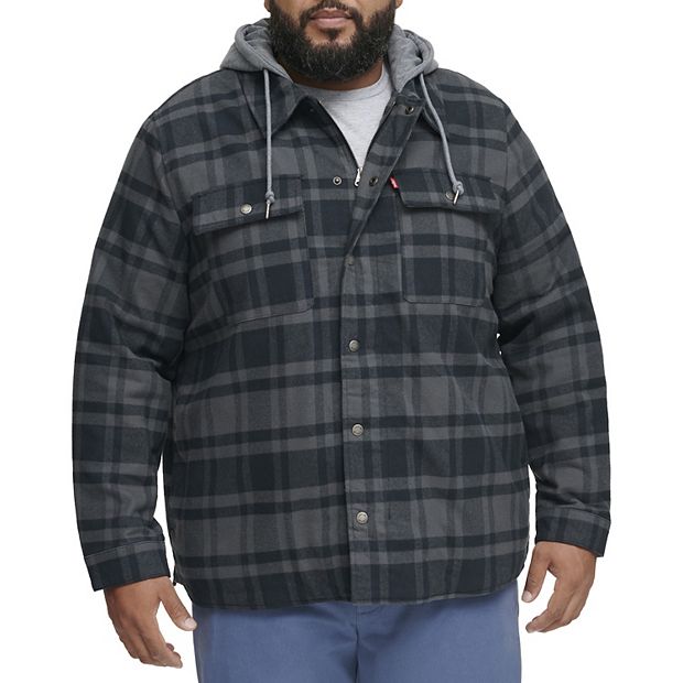 Big and clearance tall hooded shirts