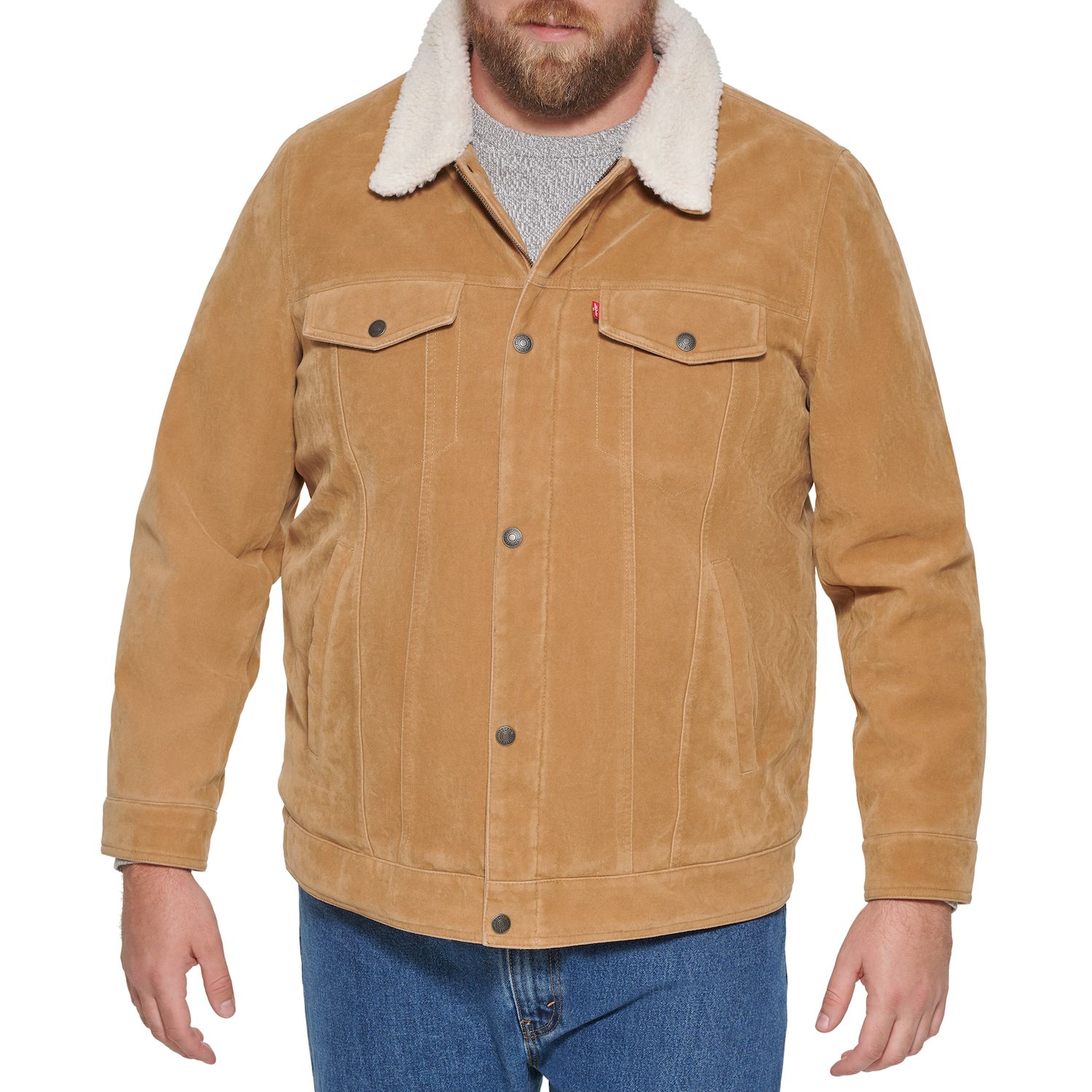 levi sherpa jacket big and tall