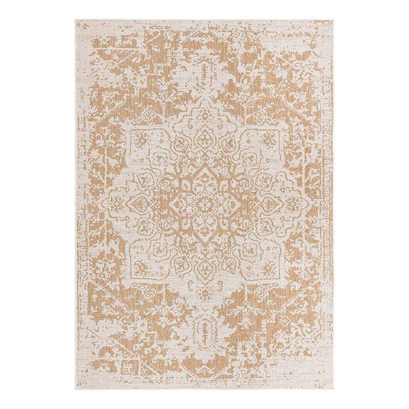 Jill Zarin Dubai Indoor Outdoor Rug, Beig/Green, 9X12 Ft