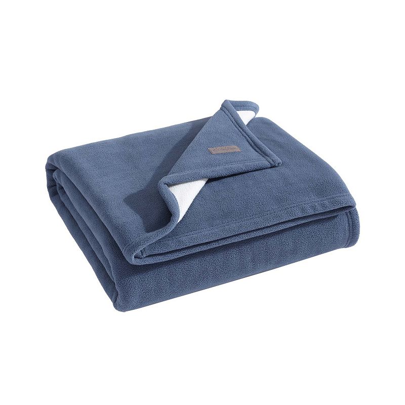 72289796 Eddie Bauer Reversible Solid Throw, Blue sku 72289796