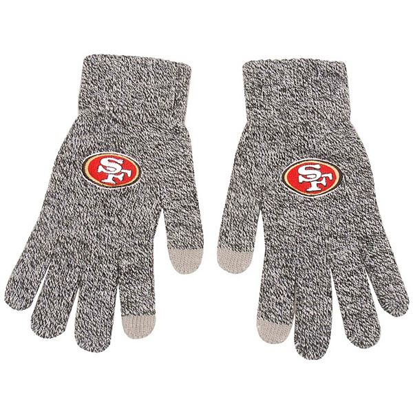 Men S Gray San Francisco 49ers Knit Gloves
