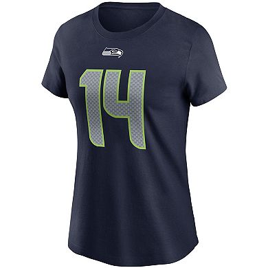 Women's Nike DK Metcalf College Navy Seattle Seahawks Name & Number T-Shirt