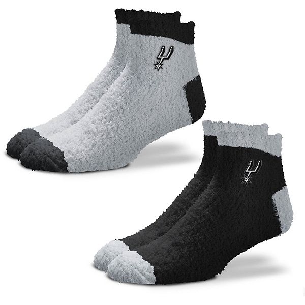 Women's For Bare Feet San Antonio Spurs 2-Pack Team Sleep Soft Socks