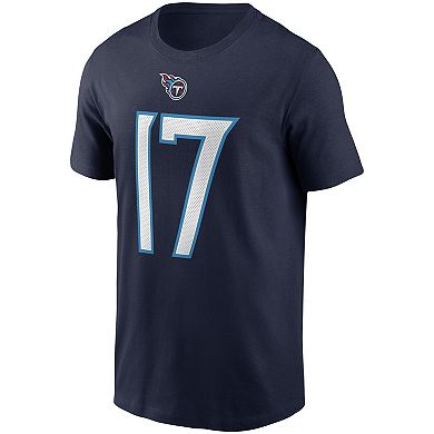 Men's Nike Ryan Tannehill Navy Tennessee Titans Name & Number T-Shirt