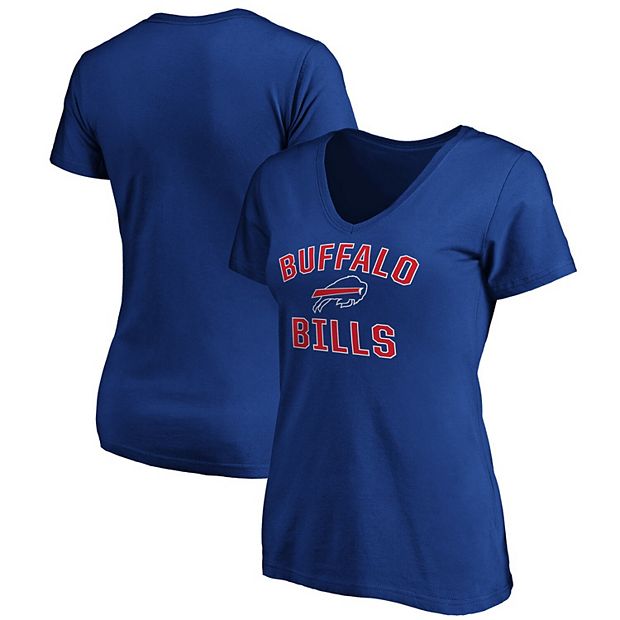 Women's Fanatics Branded Royal Buffalo Bills Victory Arch V-Neck T-Shirt