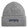 Preschool & Toddler Heathered Gray New England Patriots Logo Cuffed Knit Hat