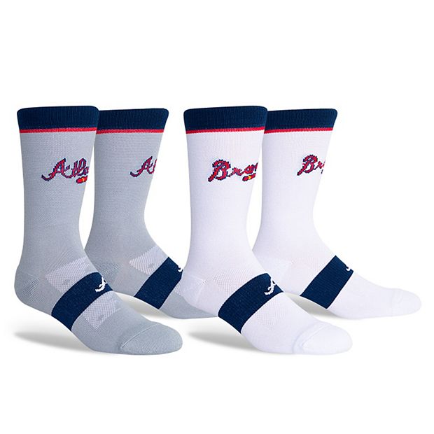 Atlanta Braves Two-Pack Home & Away Uniform Crew Socks