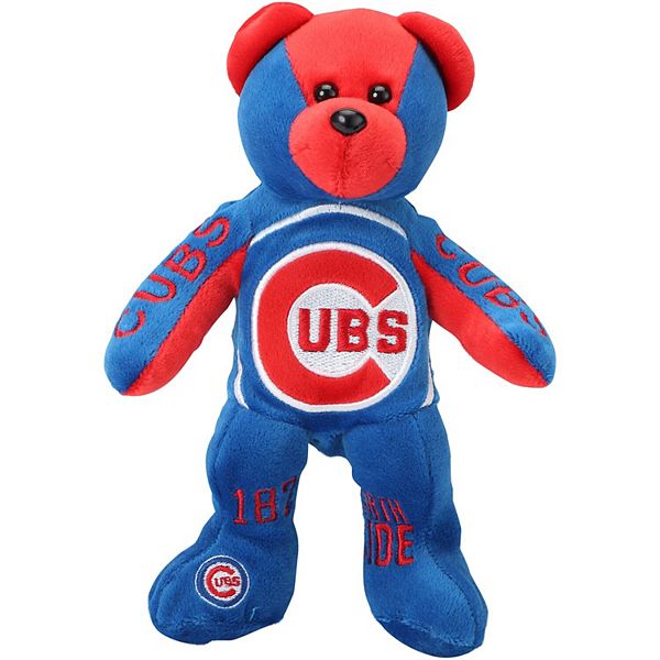 Chicago Cubs 10'' Personalized Plush Bear & Baseball Set - Royal
