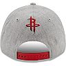 Men's New Era Heathered Gray Houston Rockets The League 9FORTY Snapback Hat