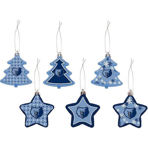 Houston Astros Six-Pack Shatterproof Tree And Star Ornament Set
