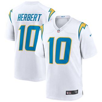 Men's Nike Justin Herbert White Los Angeles Chargers Game Jersey