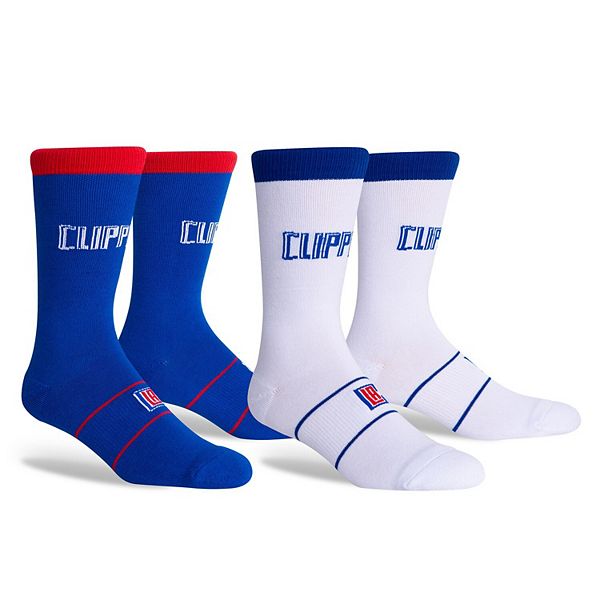 LA Clippers Two-Pack Home & Away Uniform Crew Socks
