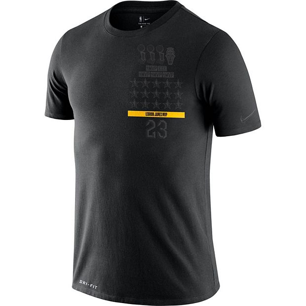 Nike / Men's Los Angeles Lakers LeBron James Black MVP Dri-FIT