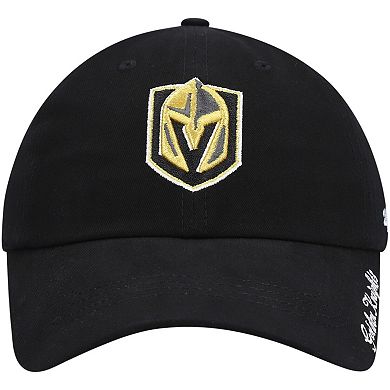 Women's '47 Black Vegas Golden Knights Team Miata Clean Up Adjustable Hat