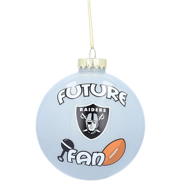 Las Vegas Raiders Glass Christmas Bauble