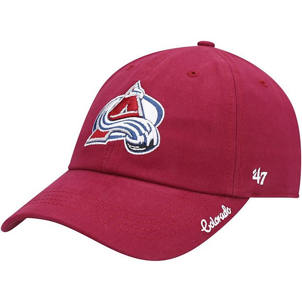 copy of Colorado Avalanche Logo Adjustable Hat -Black with red bill