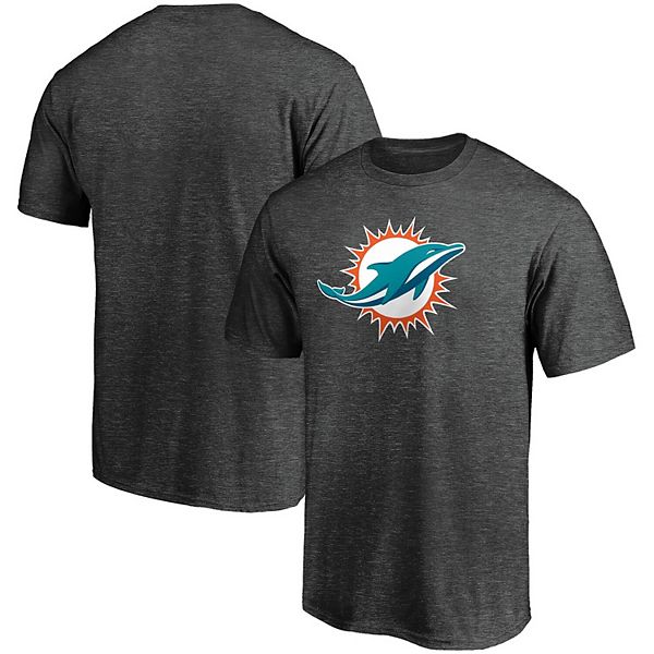 Men's Nike Heathered Charcoal Miami Dolphins Fan Gear Primary Logo