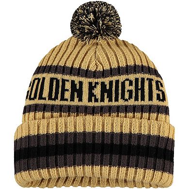 Men's '47 Gold Vegas Golden Knights Bering Cuffed Knit Hat with Pom