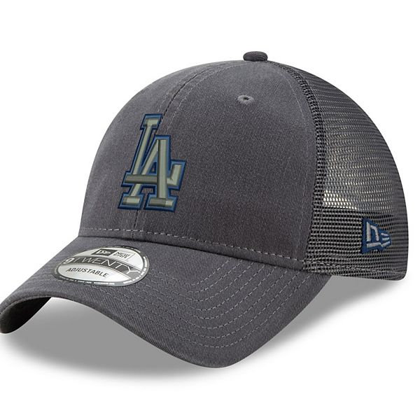 New Era Adjustable Trucker Cap Los Angeles Dodgers graphit 