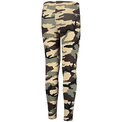 Girls Youth Camo New England Patriots Left Right Left Leggings