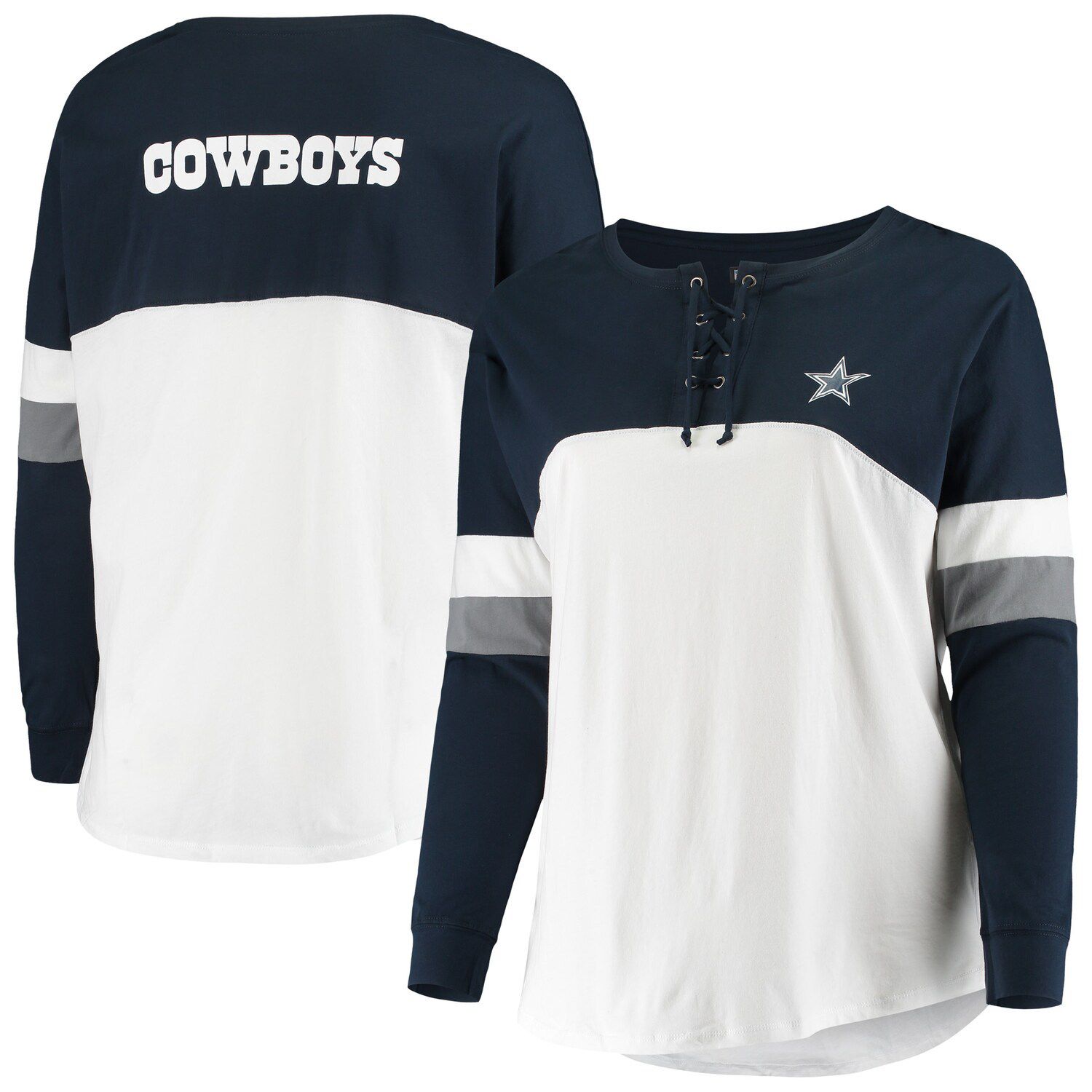 dallas cowboys long sleeve shirt women's