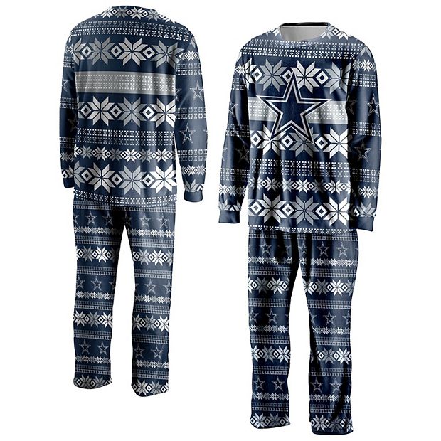 Men's FOCO Navy Dallas Cowboys Ugly Pajama Set