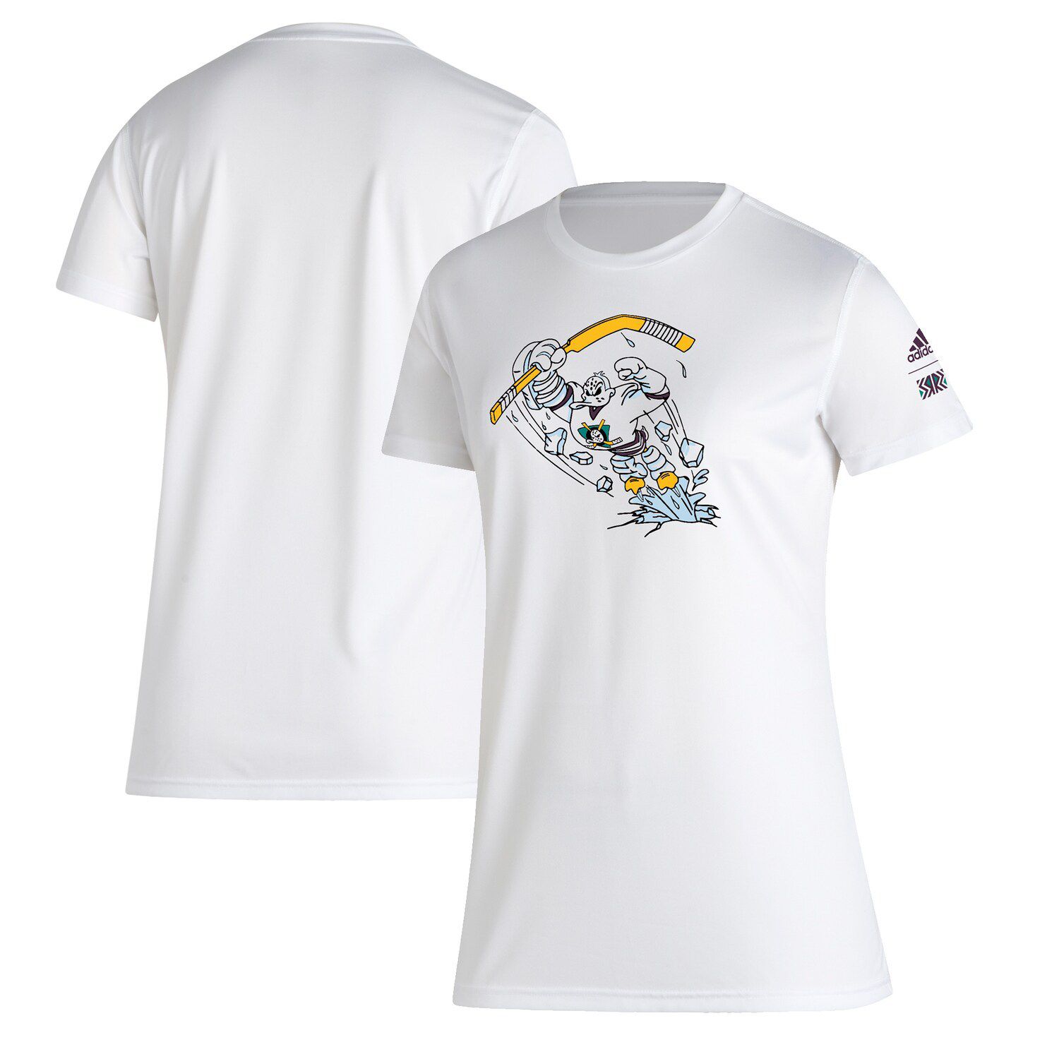 womens white adidas t shirt