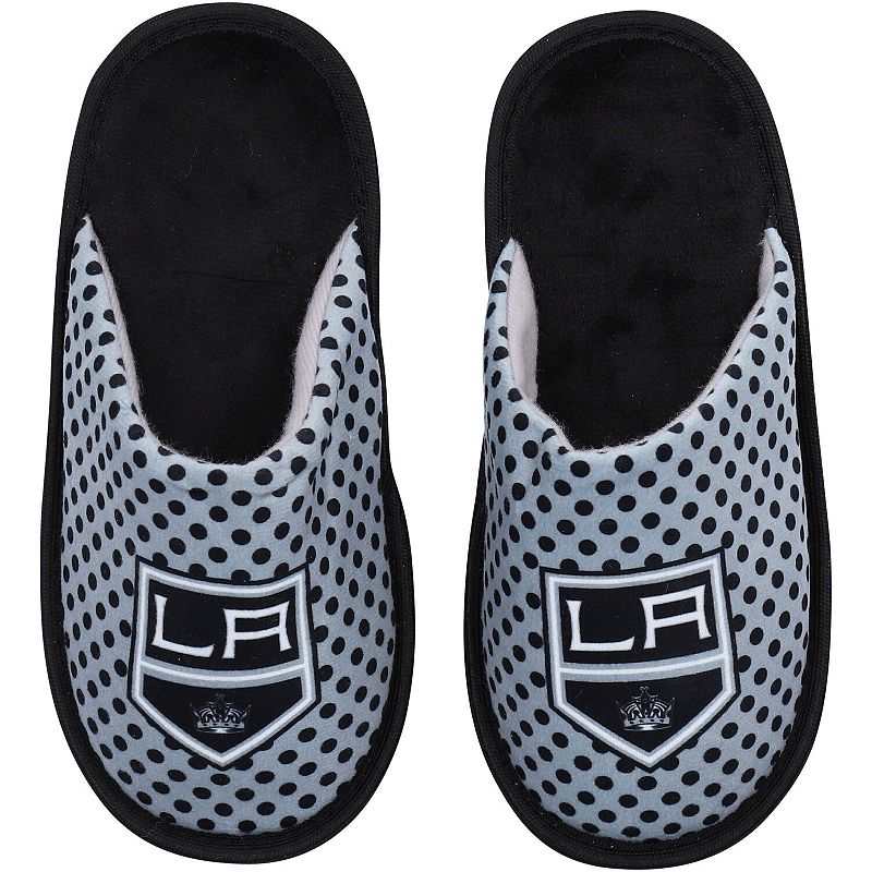 Womens FOCO Los Angeles Kings Big Logo Scuff Slippers, Size: Small, Multic