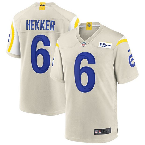 Men's Nike Johnny Hekker Bone Los Angeles Rams Game Jersey