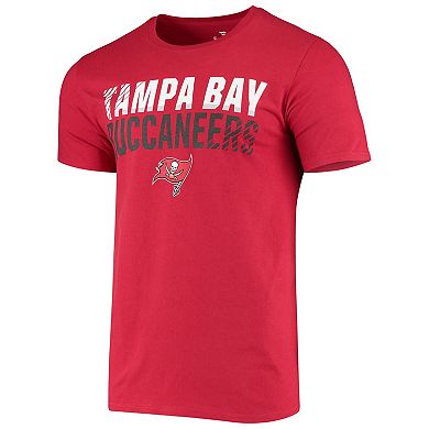 Men's Fanatics Branded Red Tampa Bay Buccaneers Fade Out T-Shirt