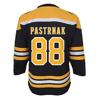 Toddler David Pastrnak Black Boston Bruins Home Replica Player Jersey