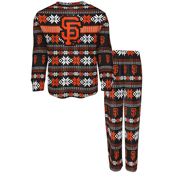 Outerstuff San Francisco Giants Newborn All Over Print Pajama Set 21 / 3-6M