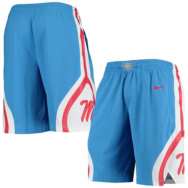 Men's Nike Powder Blue Ole Miss Rebels Full-Button Replica